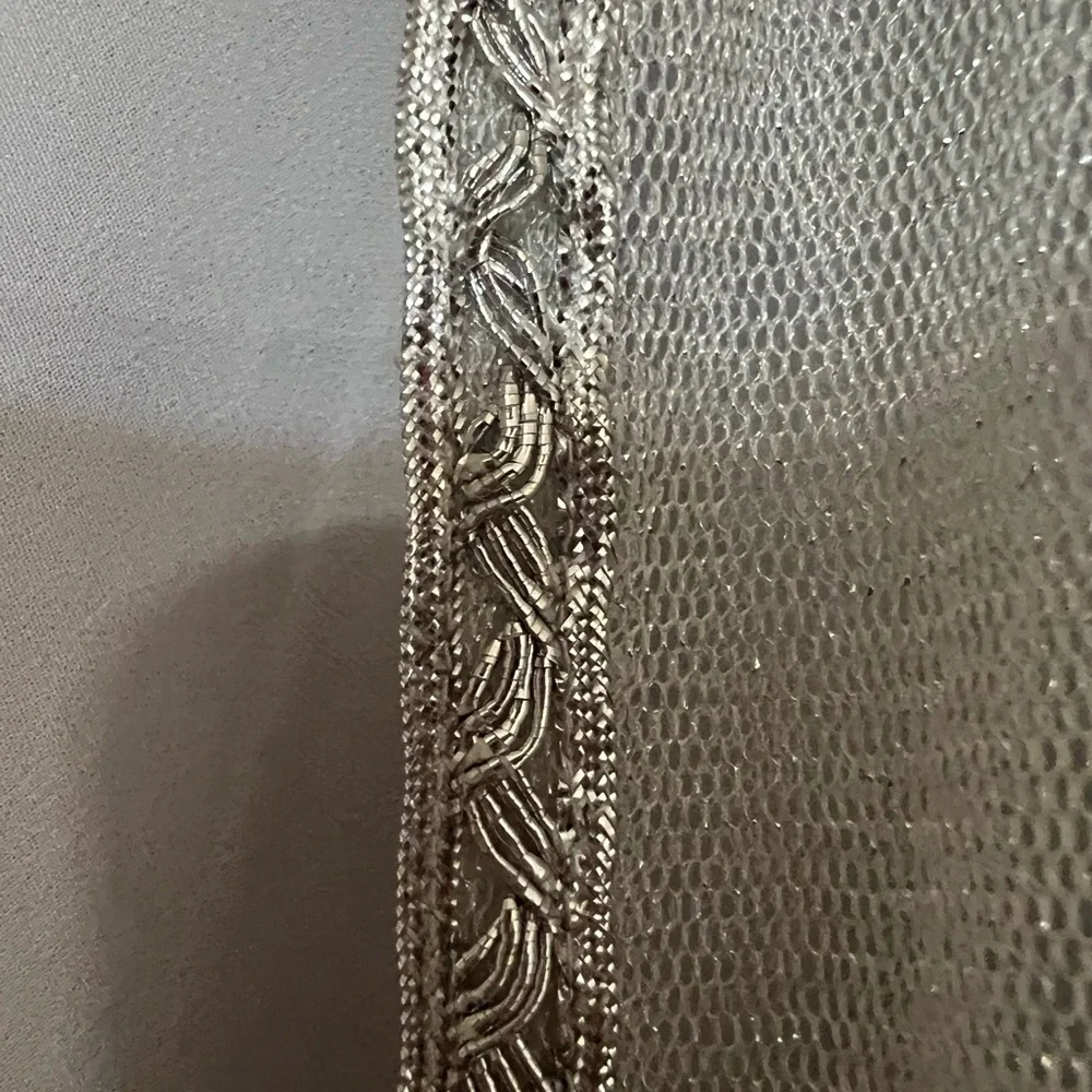 SLNY Silver Layered Wedding Dress - Picture 3 of 13